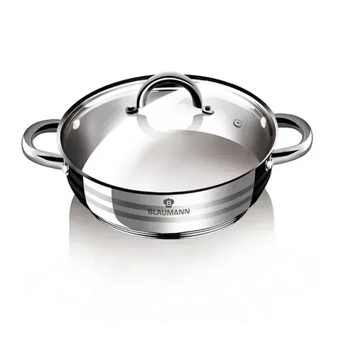 Hrnce BLAUMANN - Randlík nerez a pokrievka sklo 2,75l GOURMET