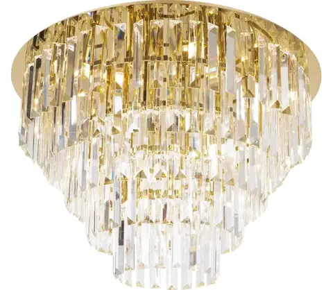 Svietidlá MAXLIGHT C0224 - Stropné svietidlo MONACO 16xG9/40W/230V pr. 80 cm zlatá C0224