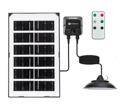 Svietidlá  B.V.  - LED solárny luster LED/35W/12V 3000 mAh 6500K pr. 15 cm B1020135Q
