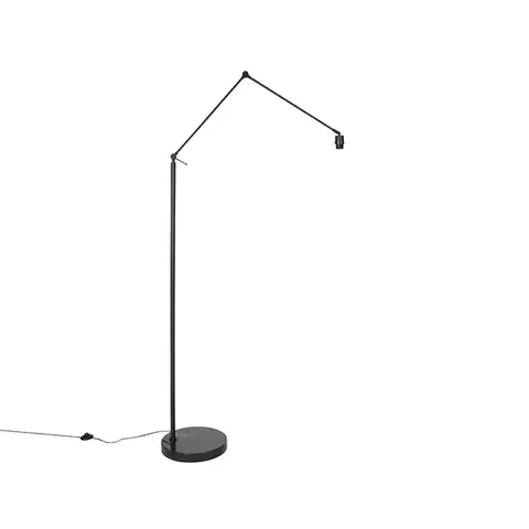 Stojace lampy Moderná stojaca lampa čierna nastaviteľná - Editor