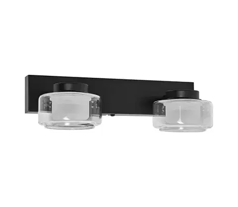 Svietidlá Osram - LED kúpeľňové nástenné svietidlo ORBIS FLAME 2xLED/5,5W/230V IP44 čierna 4099854447785