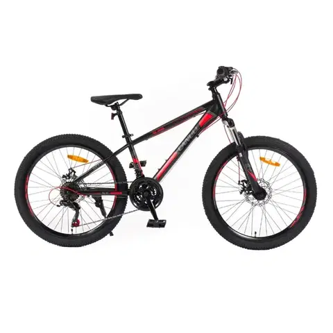 Bicykle Juniorský bicykel Canull XC 240 24" - model 2026 čierna/červená - S (135-161 cm)