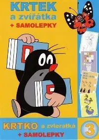 Nalepovačky, vystrihovačky, skladačky Krtek a zvířatka + samolepky