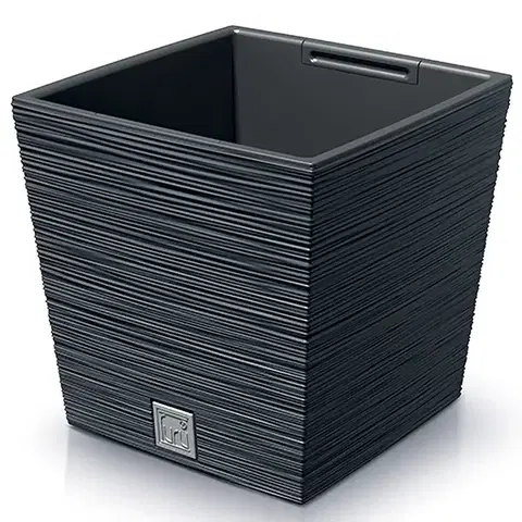 Kvetináče a truhlíky NABBI DFS300 plastový kvetináč 29,5 cm antracit