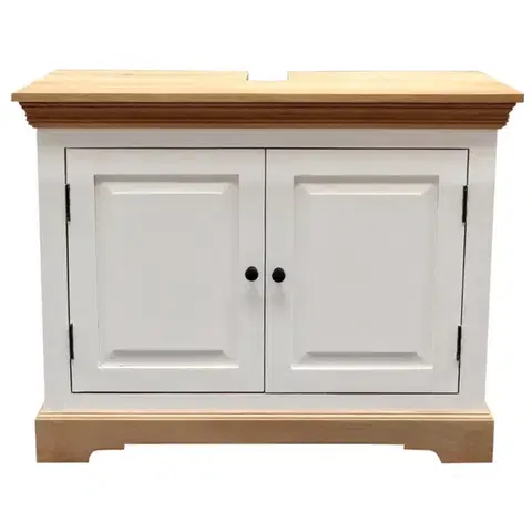 Kúpeľňový nábytok Skrinka pod umývadlo Retro 90x70x45 z mangového dreva