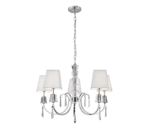 Svietidlá Searchlight 6885-5CC - Luster na reťazi PORTICO 5xG9/33W/230V chróm 6885-5CC