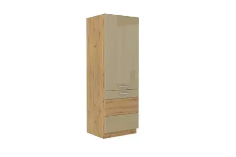 Kuchynské skrinky AXEL kuchynská skriňa 60 LO 210 2F, capucino/dub artisan