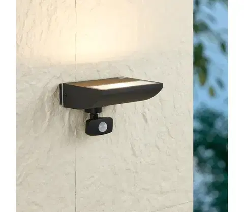 Svietidlá Eglo 99579 - LED Vonkajšie svietidlo so senzorom SORRONARO LED/10,5W/230V IP44 99579