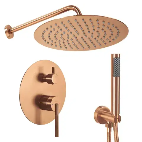 Sprchy a sprchové panely REA - Podomietková sprchová sada Argon Brush Copper + BOX REA-P4330