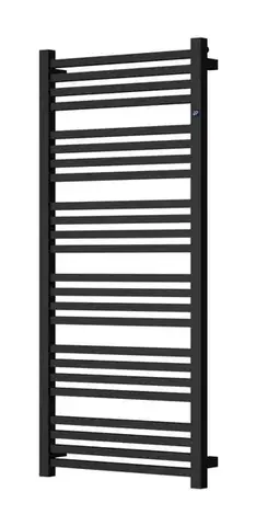 Radiátory do kúpeľne Instalprojekt - Kúpeľňový radiátor STICK čierna farba - Farba radiátora - Čierna, Rozmer radiátora - 400 × 1110 mm, výkon 452 W, Typ pripojenia - Stredové 50 mm RADSTI401131SP