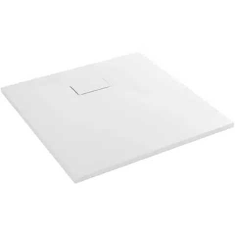 Vane CERANO - Sprchová vanička čtvercová Gusto - SMC/minerální kompozit - strukturovaná bílá matná - 70x70x3  CER-414560