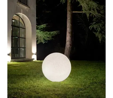 Záhradné lampy Ideal Lux - Vonkajšie svietidlo DORIS 1xE27/60W/230V, priemer 30 cm, IP44, sivé 214009