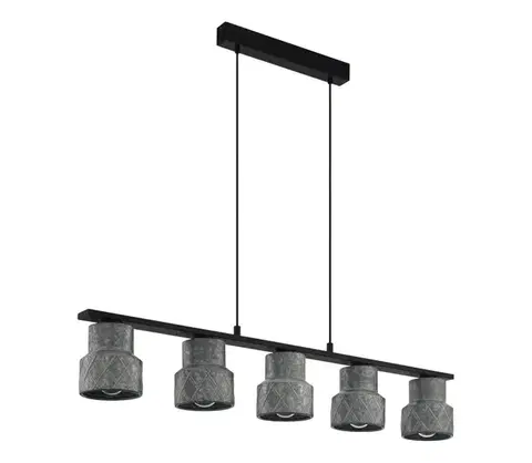 Svietidlá Eglo 39855 - Závesné svietidlo na lanku HILCOTT 5xE27/40W/230V 39855