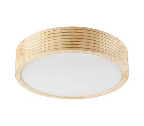 Svietidlá  Stropné svietidlo NATURAL MODERN 2xE27/15W/230V priemer 37,5 cm borovica LD-PD-6.2/R/SOSNA