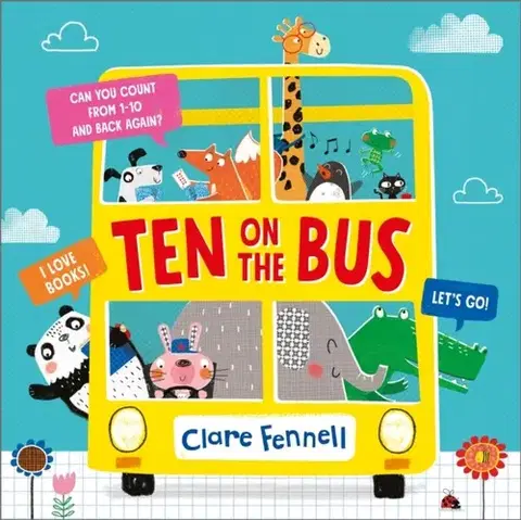 Leporelá, krabičky, puzzle knihy Ten on the Bus - Clare Fennell