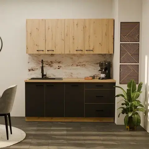 Modulový kuchynský nábytok Kuchynská linka Modena 180cm bez pracovnej dosky