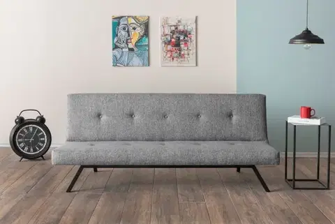 Pohovky a gauče Trojmiestna rozkladacia pohovka Zola - Light Grey