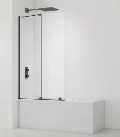 Sprchové dvere Vaňová zástena SAT Walk-In Xmotion 150x117,5 cm čierna SATWIXMVZ150C SATWIXMVZ150C