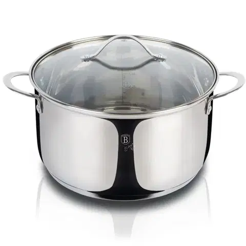 Hrnce BERLINGER HAUS - Hrniec nerez a sklenená pokrievka 24cm/6l