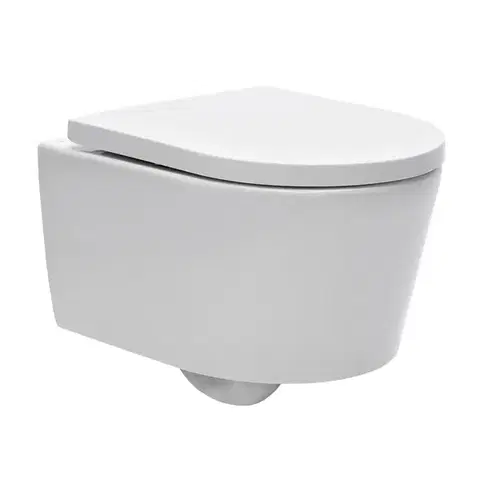 Záchody WC závesné SAT Brevis vrátane dosky softclose, zadný odpad SATBRE010RREXP SATBRE010RREXP