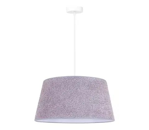 Svietidlá  - Luster na lanku BOUCLE 1xE27/15W/230V pr. 50 cm šedá 601498