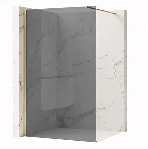 Sprchové dvere REA/S - Sprchová zástena Flexi Grey / Brush Gold 100 KPL-K99284
