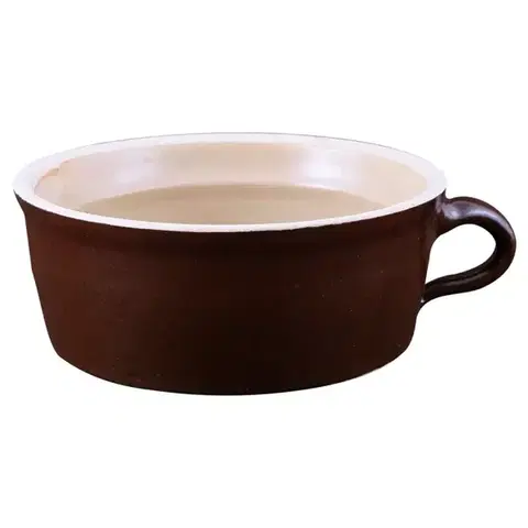 Dekorácie a bytové doplnky Kameninový hrniec 500 ml na masť bez prikrývky