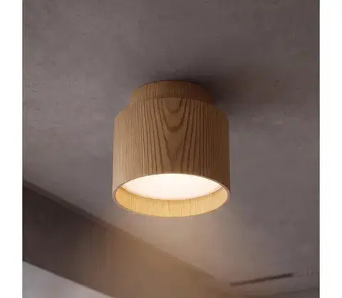 Svietidlá BRILAGI - Bodové svietidlo BACKLIT 1xGX53/15W/230V pr. 8 cm dubový dekor WO-E14-G04-WOOD-OEM