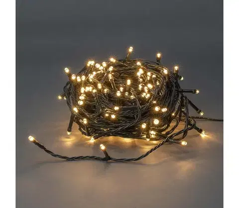 LED osvetlenie  CLLS180- Vonkajšia LED reťaz 180xLED/7 funkcií 16,5m IP44 teplá biela CLLS180