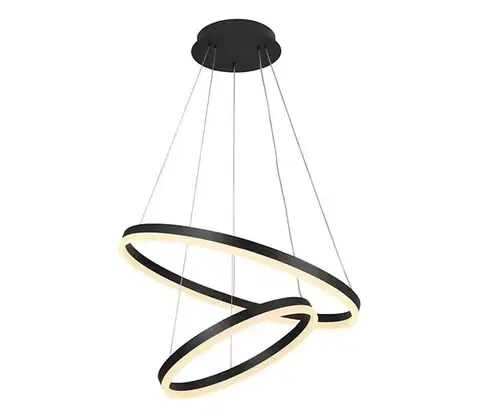 Svietidlá BRILAGI - LED stmievateľný závesný luster na lanku CIRCLE LED/70W/230V 3000-6500K čierny+DO BG-J4310/B