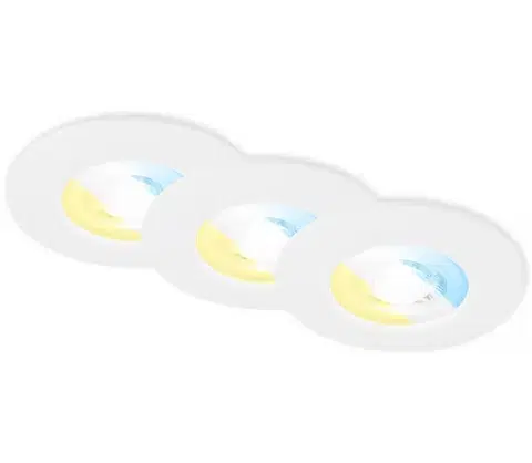 Svietidlá Briloner 7605036-SADA 3xLED Kúpeľňové podhľadové svietidlo 3xLED/4,9W/230V IP44 biela 7605036