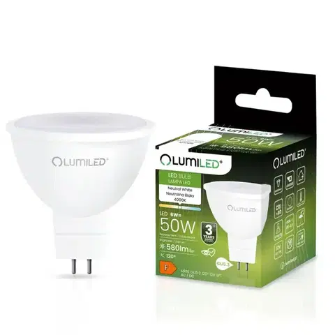 Žiarovky GU10 Žiarovka LED MR16 12V 6W 580LM 120ST. NB