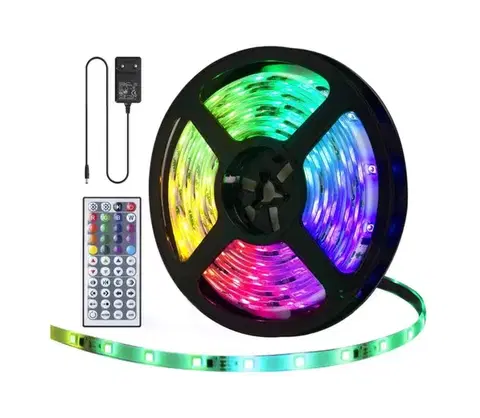 LED osvětlení  B.V.  - LED RGB Stmievateľný vonkajší pásik 5m LED/24W/12/230V IP65 + DO 100801WNQ