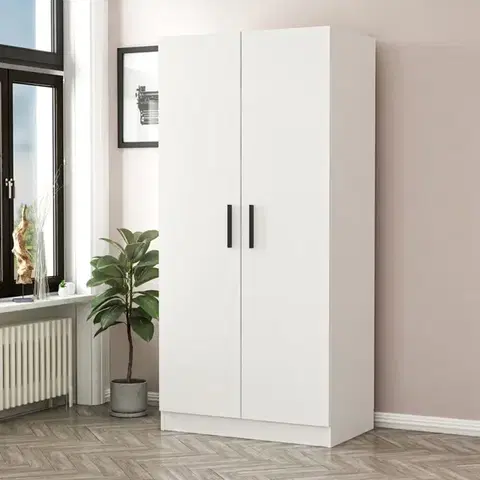Šatňové skrine Šatníková skriňa Kale Chain White - 190
