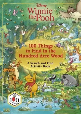 Nalepovačky, vystrihovačky, skladačky Disney Winnie The Pooh 100 Things to Find in the Hundred Acre Wood - Walt Disney