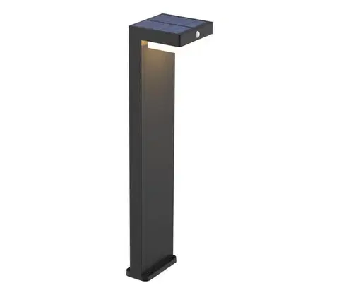 Záhradné lampy  LED Solárna lampa so senzorom MALI LED/4,5W/3,7V 2000 mAh IP44 čierna 329424