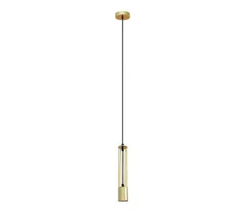Svietidlá  LED Luster na lanku BARS 1xGU10/4,8W/230V zlatá W-KM 1115/1 GO