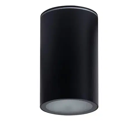Svietidlá  36645 - Kúpeľňové bodové svietidlo AQILO 1xE27/20W/230V IP65 čierna 36645