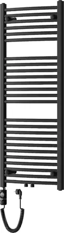 Radiátory do kúpeľne MEXEN/S - Ares radiátor + vykurovacia tyč 1200 x 500 mm, 600 W, čierna W102-1200-500-2600-70