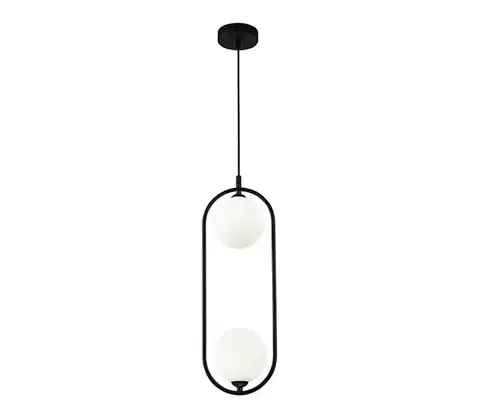 Svietidlá Maytoni MOD013PL-02B - Luster na lanku RING 2xG9/25W/230V čierna MOD013PL-02B