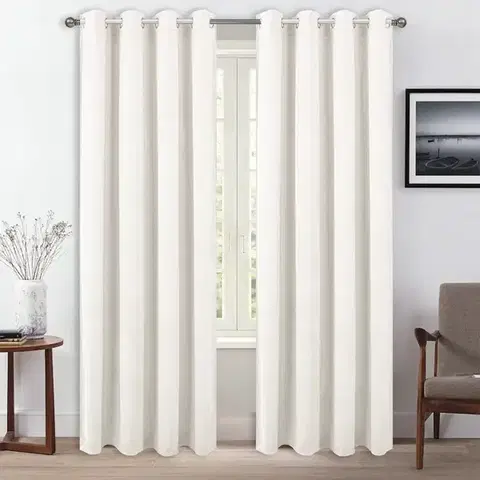 Závesy do spálne Záves na priechodkách ADELA YC12078/240G/M2/39/140X250 krémový