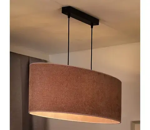 Svietidlá  - Luster na lanku OVAL 2xE27/15W/230V ružová 603430