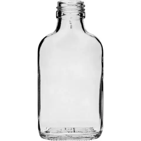 Shakery Kinekus Fľaša na alkohol, sklenená, 100ml, uzáver na závit, balenie 10ks