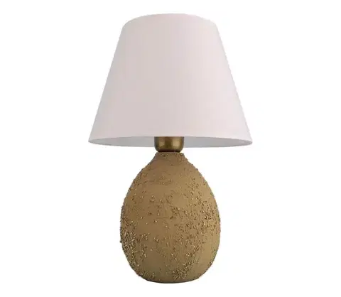 Lampy  Stolná lampa RAMZES 1xE27/40W/230V biela/hnedá 687HMY2395