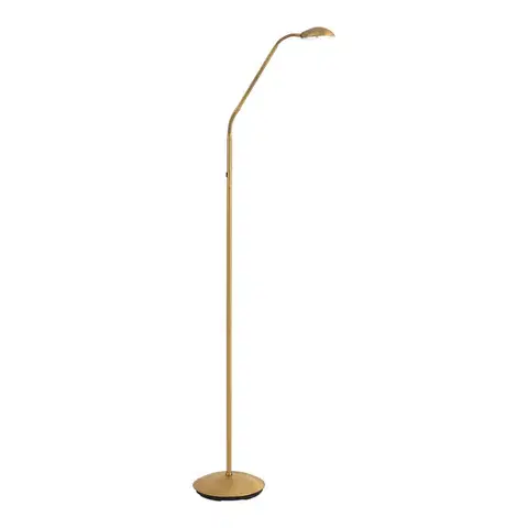Lampy Moderná stojaca lampa bronzová vrátane LED 3-stupňovo stmievateľná nabíjateľná - Waldorf