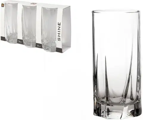 Poháre MAKRO - Sada pohárov 3ks 360ml Shine