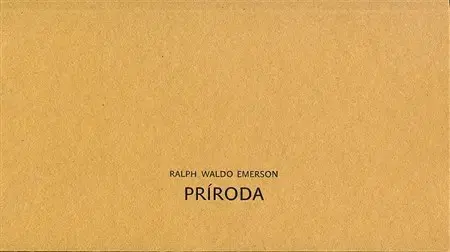 Eseje, úvahy, štúdie Príroda - Ralph Waldo Emerson