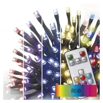 Vianočné osvetlenie EMOS Reťaz vianočná classic 120LED 12 m IP44