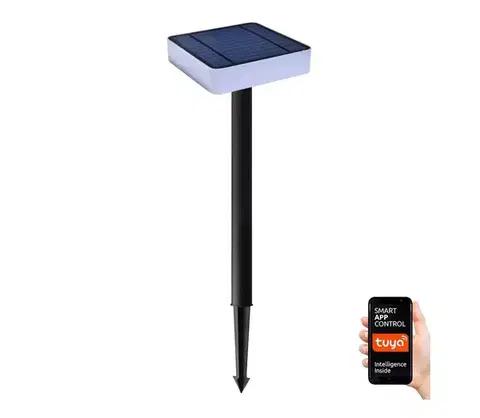LED osvetlenie  NEO 07911L - LED RGB Stmievateľné solárne svietidlo 1W/5V hranatý IP54 Tuya 07911L