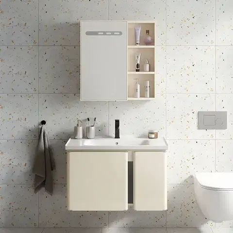 Kúpeľňový nábytok REA - Súprava kúpeľňového nábytku s umývadlom Tula 60cm Beige REA-M0034